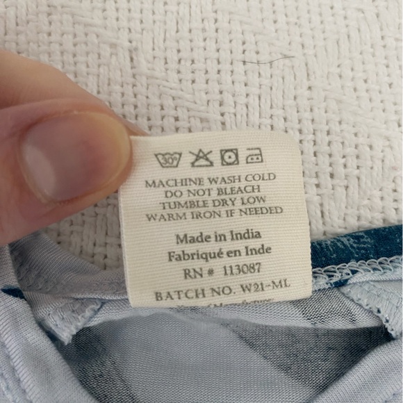 Kate Quinn TheWoods Blue Sparrow Button Knotted Gown in Beechwood Modal 0-3M EUC - Picture 4 of 4